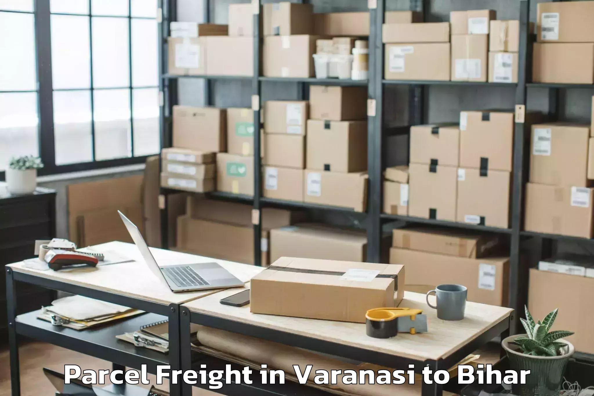 Easy Varanasi to Lauriya Nandangarh Parcel Freight Booking